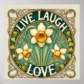 Live-Laugh-Liebe Poster (Vorne)