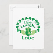 Live-Laugh-Liebe Postkarte (Vorne/Hinten)