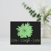 Live-Laugh-Liebe Postkarte (Stehend Vorderseite)