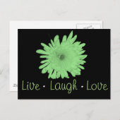 Live-Laugh-Liebe Postkarte (Vorne/Hinten)