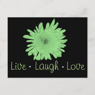 Live-Laugh-Liebe Postkarte