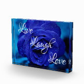 Live-Laugh-Liebe-Rose Fotoblock (Rechts)