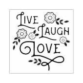 Live-Laugh Liebe Rubber Art Briefmarke Gummistempel (Prägung)