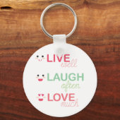 Live-Laugh-Liebe Schlüsselanhänger (Vorderseite)