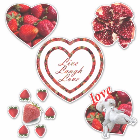 Live-Laugh-Liebe-Set Aufkleber (Vorderseite)