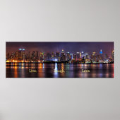 Live-Laugh-Liebe Skyline Poster (Vorne)