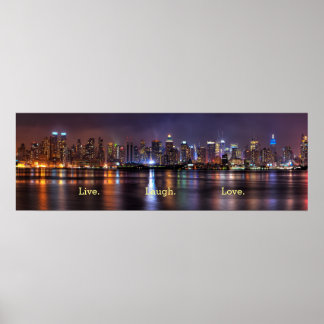 Live-Laugh-Liebe Skyline Poster