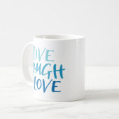 Live-Laugh-Liebe-Tasse Kaffeetasse (Vorderseite Links)
