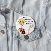 "LIVE, LAUGH, LIEBE und DENKE!" DIVA-Tasten Button (Beispiel)