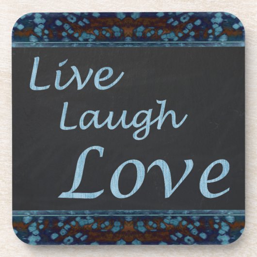 Live Laugh Liebe Untersetzer (Vorderseite)