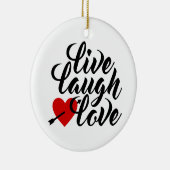Live-Laugh-Liebe Valentine Calligraphy | Ornament (Rechts)