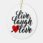 Live-Laugh-Liebe Valentine Calligraphy | Ornament (Links)