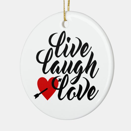 Live-Laugh-Liebe Valentine Calligraphy | Ornament (Links)