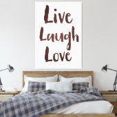 Live-Laugh-Liebe Vintag inspirierendes Zitat Leinwanddruck (Insitu (Schlafzimmer))