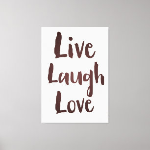 Live-Laugh-Liebe Vintag inspirierendes Zitat Leinwanddruck