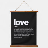 Live-Laugh-Liebe Wandteppich Mit Holzrahmen (Vorderseite 2)