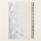 LIVE LAUGH LIEBE Zitat Grau Tan Custom Modern Notizblock (Rückseite)