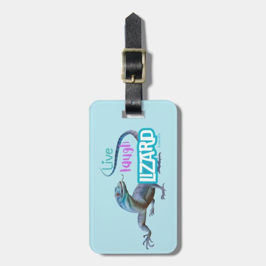Live Laugh Lizard Gepäckanhänger (Vorderseite vertikal)