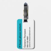 Live Laugh Lizard Gepäckanhänger (Rückseite vertikal)