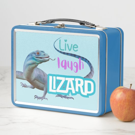 Live Laugh Lizard Metall Brotdose (Beispiel)