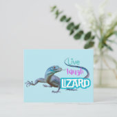 Live Laugh Lizard Postkarte (Stehend Vorderseite)