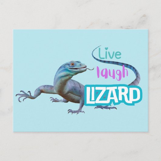 Live Laugh Lizard Postkarte (Vorderseite)