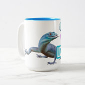 Live Laugh Lizard Zweifarbige Tasse (Vorderseite Links)
