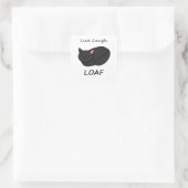 Live-Laugh Loaf Black Cat Sticker (Tasche)