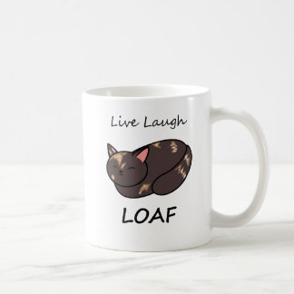 Live Laugh Loaf Tortie Cat Tasse