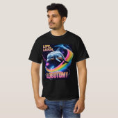 Live Laugh Lobotomy Dolphin Meme T-Shirt (Vorne ganz)