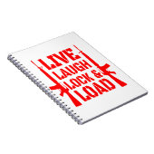 Live-Laugh-Lock & Load #USAPatriotGraphics © Notizblock (Rechte Seite)