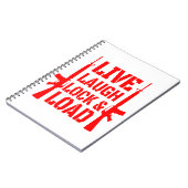Live-Laugh-Lock & Load #USAPatriotGraphics © Notizblock (Linke Seite)