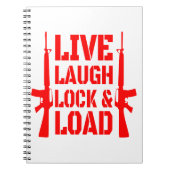 Live-Laugh-Lock & Load #USAPatriotGraphics © Notizblock (Vorderseite)