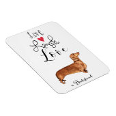 Live Laugh Love a Dachshund Magnet (Rechte Seite)