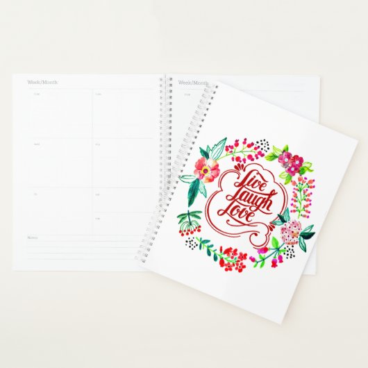 Live laugh love floral planer (Anzeige)