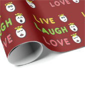 Live Laugh Love Geschenkpapier (Rolleneckpunkt)