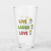 Live Laugh Love Glas (Rückseite)