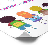 Live ~ Laugh ~ Love ~ Learn Schul Lehrer    Poster (Ecke)