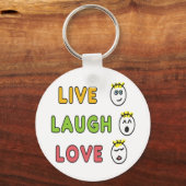 Live Laugh Love Schlüsselanhänger (Rückseite)