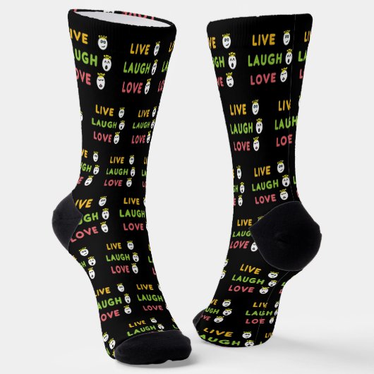 Live Laugh Love Socken (Gewinkelt)