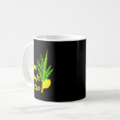 Live Laugh Lulav Etrog Happy Sukkot Jewish Sukkah Kaffeetasse (Vorderseite Links)