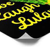 Live Laugh Lulav Etrog Happy Sukkot Jewish Sukkah  Poster (Ecke)