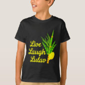 Live Laugh Lulav Etrog Happy Sukkot Jewish Sukkah  T-Shirt (Vorderseite)