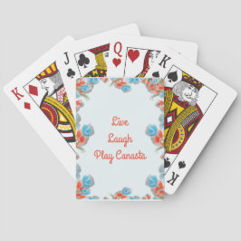 Live Laugh Play Canasta Spielkarten