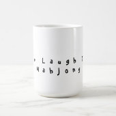 Live Laugh Play Mahjong Kaffeetasse (Mittel)