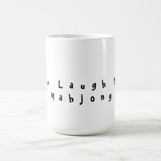 Live Laugh Play Mahjong Kaffeetasse (Mittel)