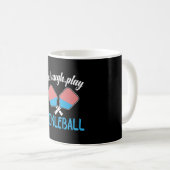 Live Laugh Play Pickleball Kaffeetasse (VorderseiteRechts)