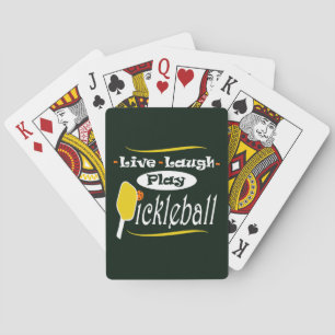 Live Laugh Play Pickleball Spielkarten