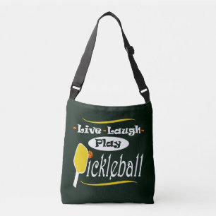 Live Laugh Play Pickleball Tragetaschen Mit Langen Trägern