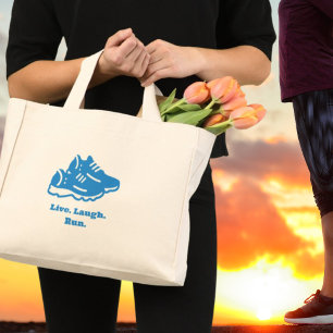 Live Laugh Run Tote Bag Mini Stoffbeutel
